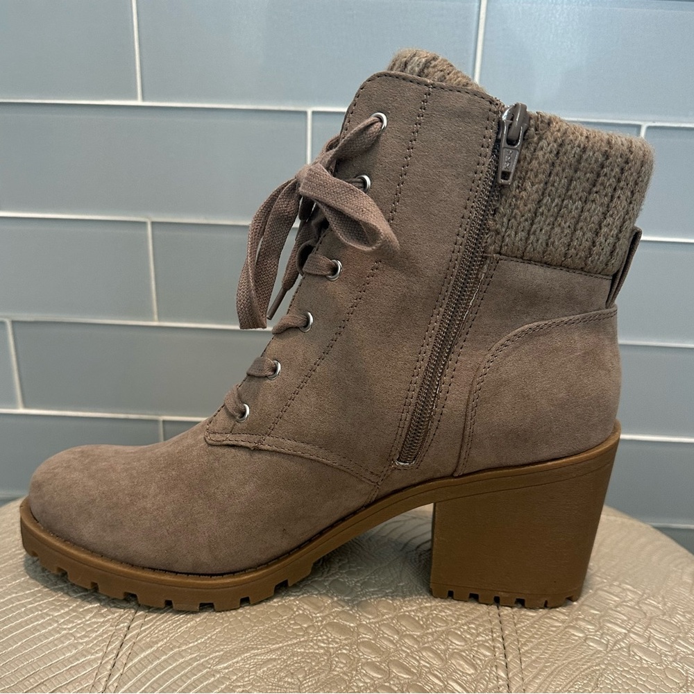 Women's Taupe Ankle Boots - Picture 2 of 8